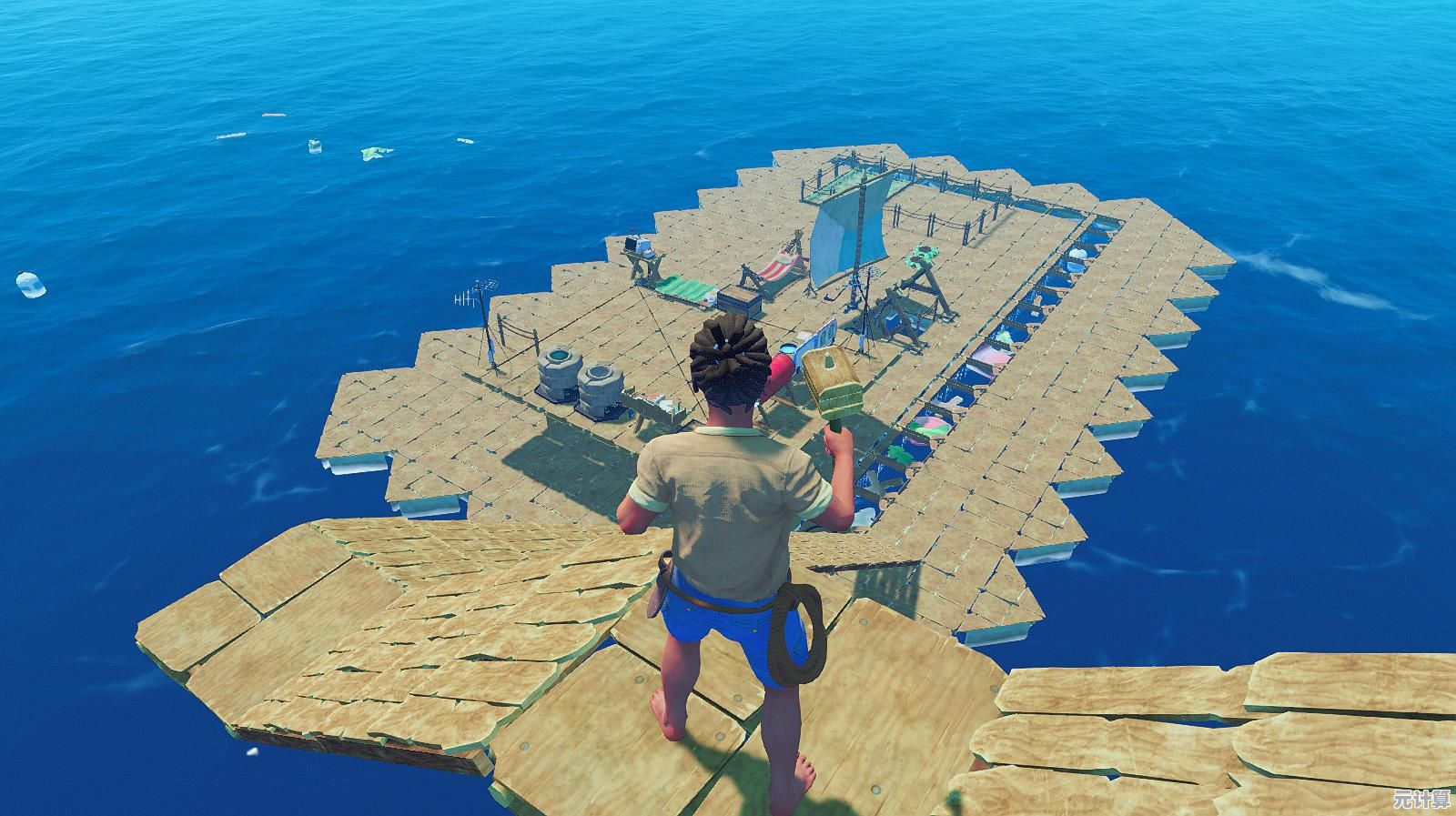 《木筏求生》海上冒险：谁不想在碧波万顷中建造自己的海上家园？