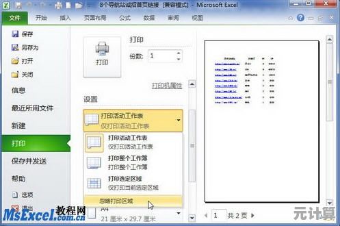 Excel打印区域设置步骤详解:轻松掌握自定义打印范围 Excel打印区域设置步骤详解:轻松掌握自定义打印范围