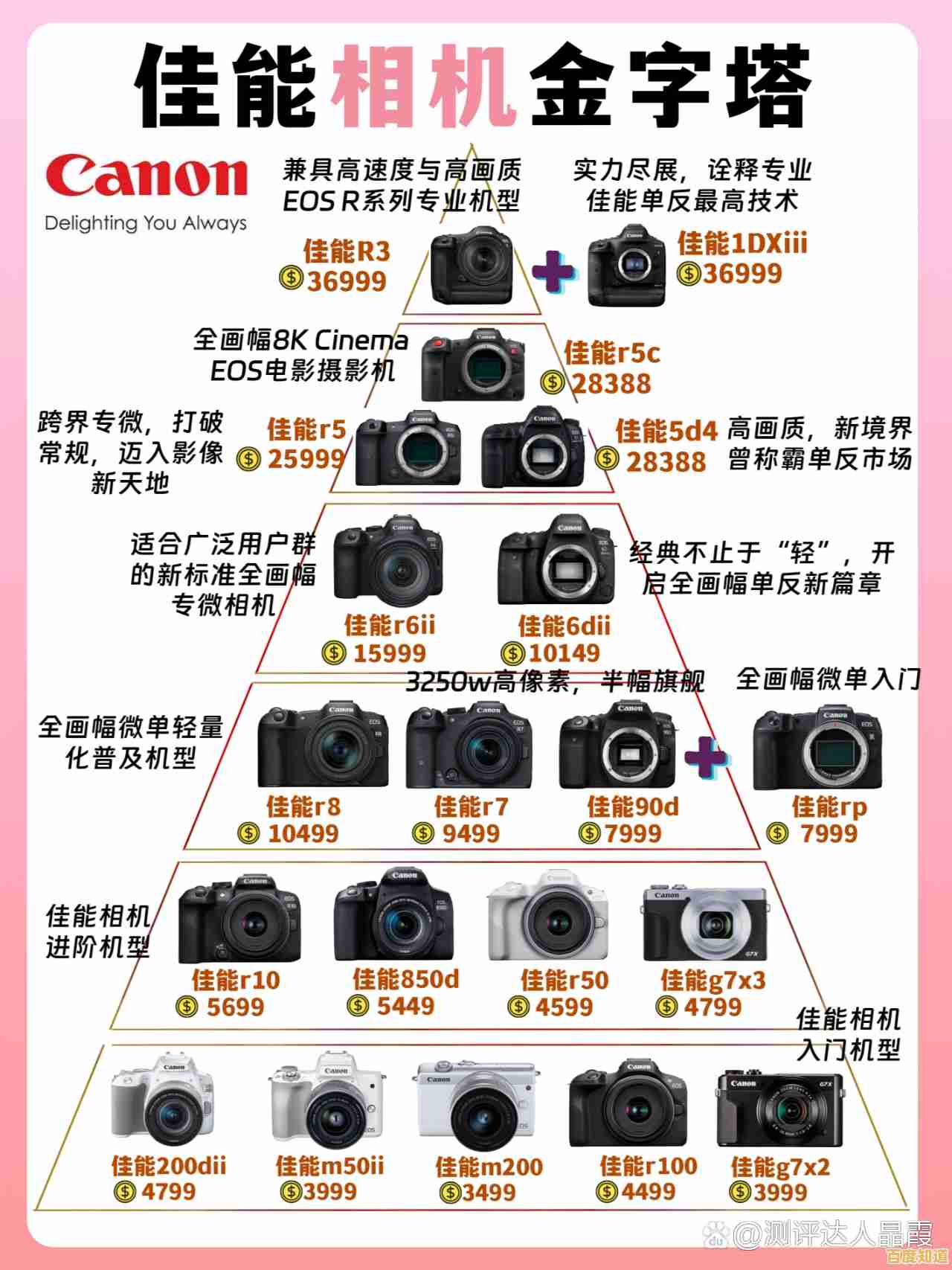 揭秘佳能相机天梯图：精准推荐助你摄影升级